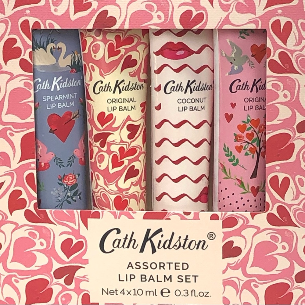 CATH KIDSTON Lip Balm Set of 4 - Coconut Spearmint 2 Original Soft Hint of Shine